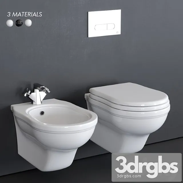 Ceramica Flaminia Efi Wall Hung Wc 2 3D Model Download