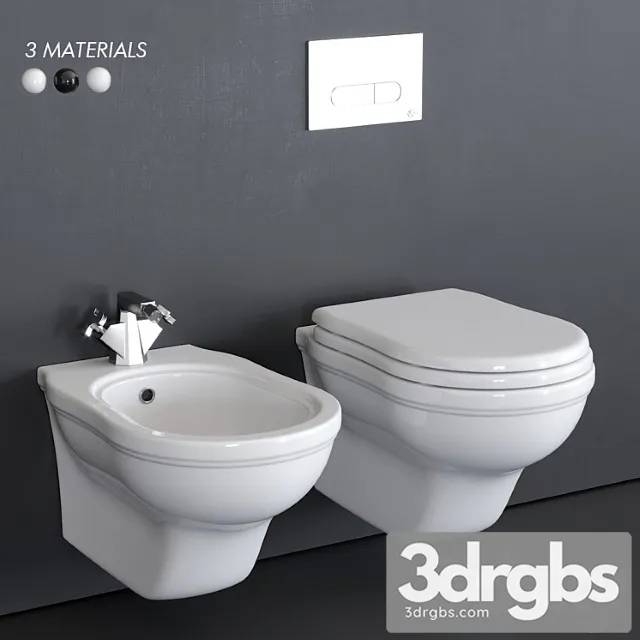 Ceramica Flaminia Efi Wall Hung Wc 3D Model Download