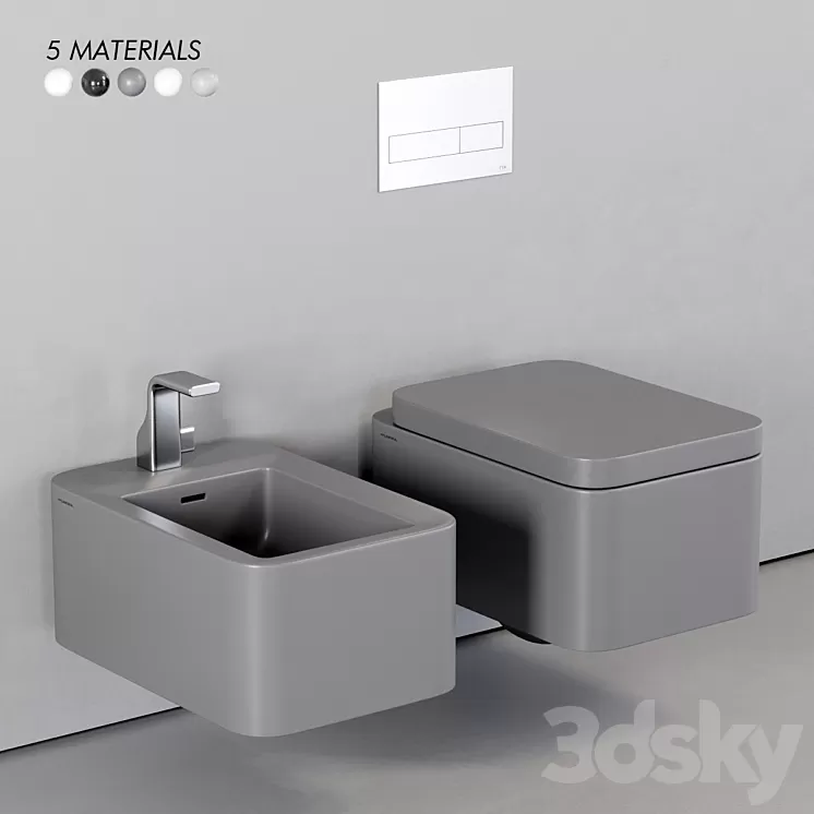 Ceramica Flaminia Nile Wall-Hung WC 3D Model