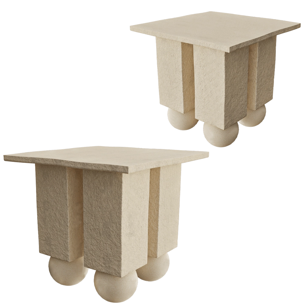 Ceramum – Table 4 legs on balls 3D Model Ceramum – Table 4 legs on balls 3D Model