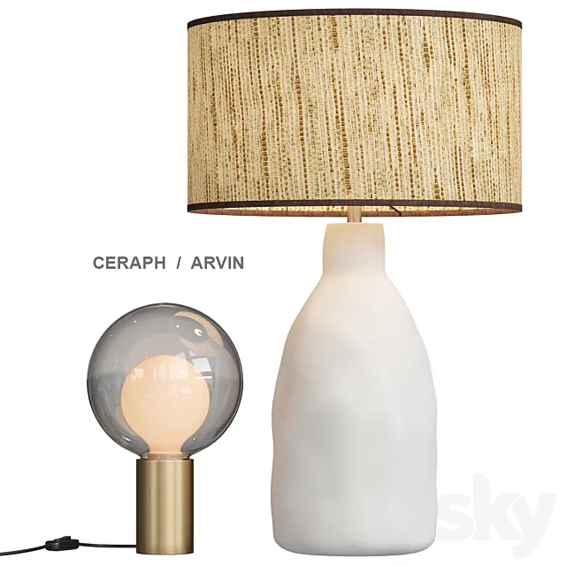 Ceraph _ Arvin table lamp 3D Model Ceraph _ Arvin table lamp 3D Model