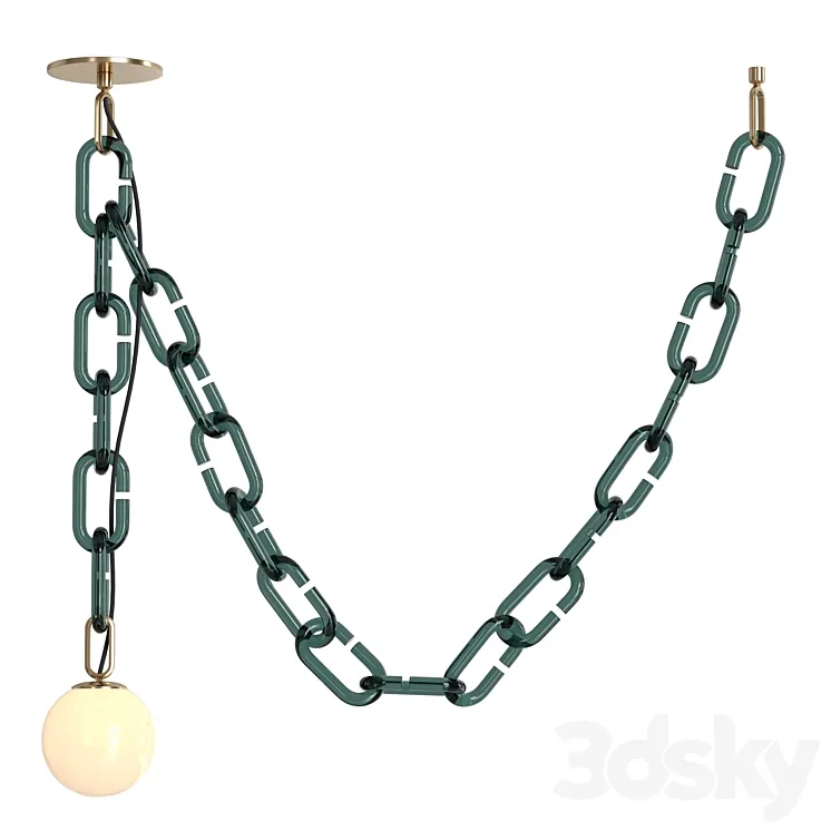 Cerine Swagged Pendant 3D Model Free Download