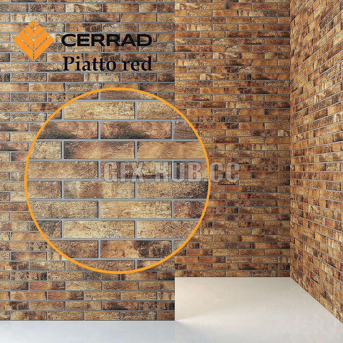 Cerrad Piatto red tiles 3D Model Cerrad Piatto red tiles 3D Model