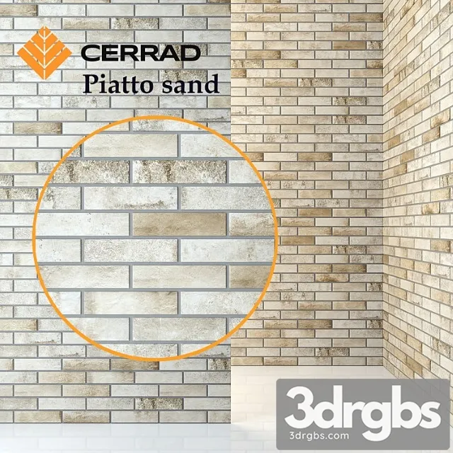 Cerrad piatto sand tiles 3D Model Download