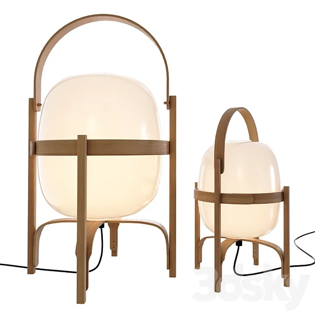 Cesta and Cestita lamp by Santa&Cole 3D Model Cesta and Cestita lamp by Santa&Cole 3D Model