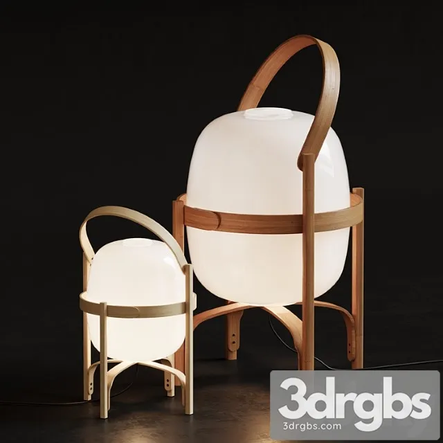 Cestita batería floor & table lamp 3D Model Download
