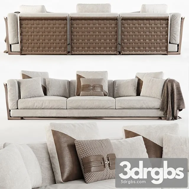 Cestone sofa 2 3D Model Download Cestone sofa 2 3D Model Download