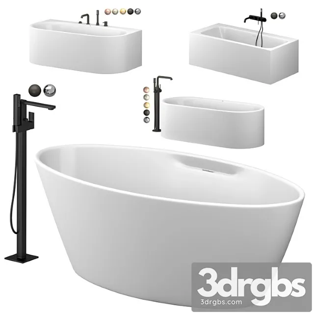 Cezares and Grohe Bath Set 3D Model Download