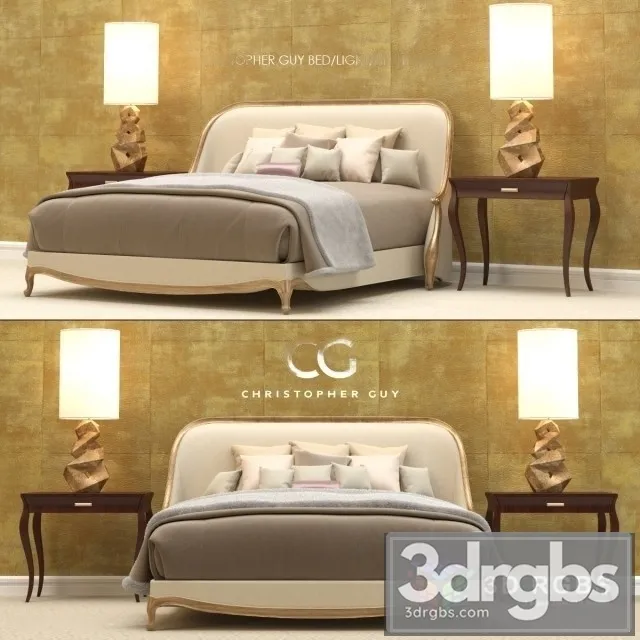 CG Cambon Bed 3D Model Download CG Cambon Bed 3D Model Download