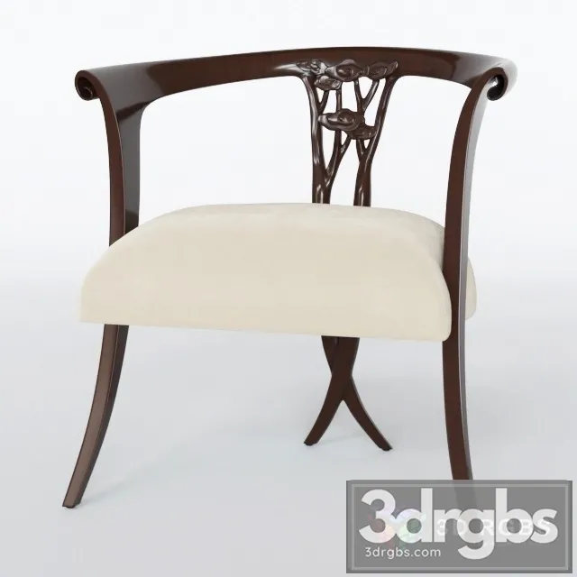 CG La Dame Chair 3D Model Download