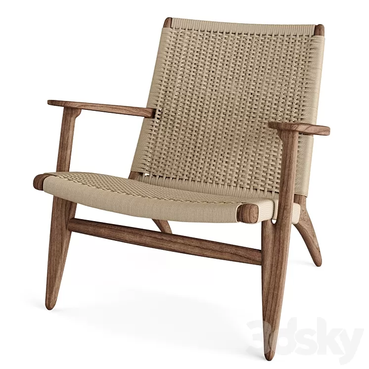 CH25 lounge chair Carl hansen 3D Model CH25 lounge chair Carl hansen 3D Model