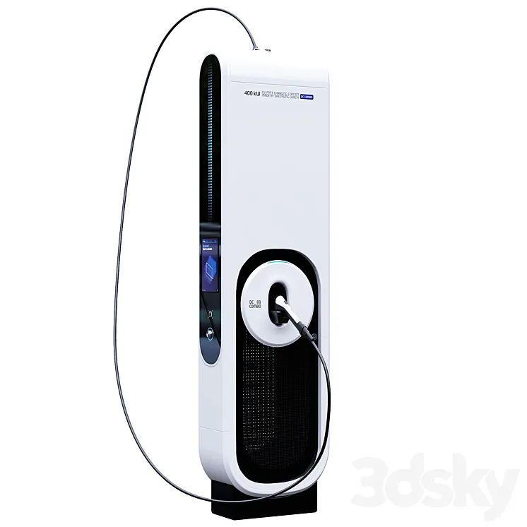 Chaevi Ultra Fast Ev Charger 3D Model Free Download