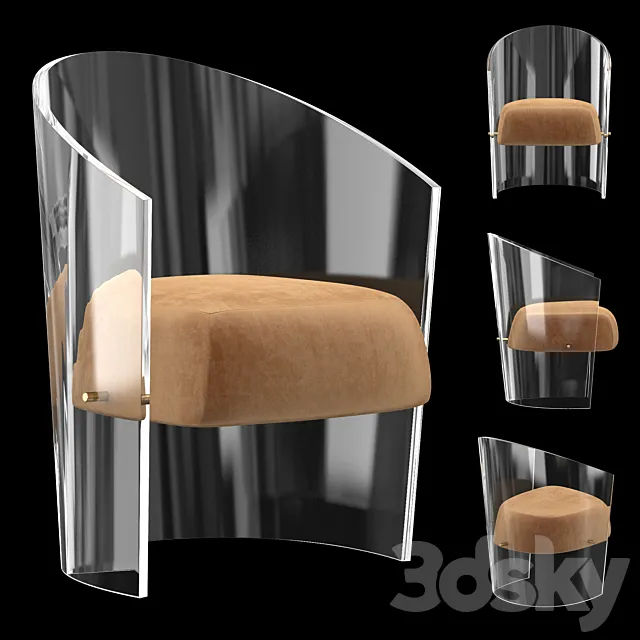 CHAHAN Plexiglass armchair 3DModel