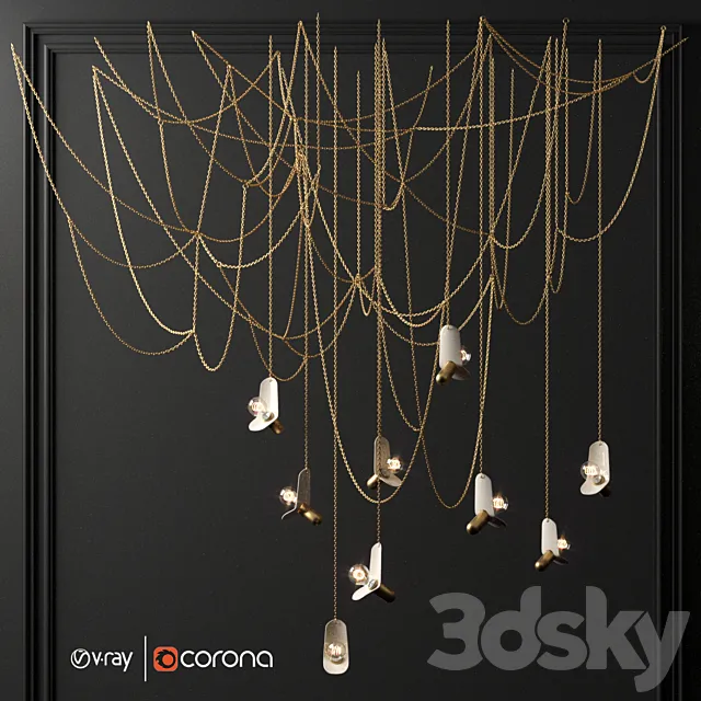 Chain chandelier 3DModel