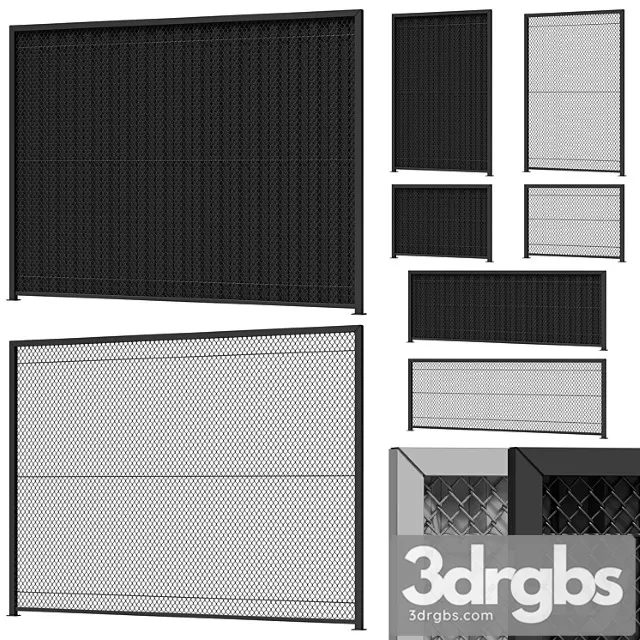 Chain Link Fence 3D Model Download