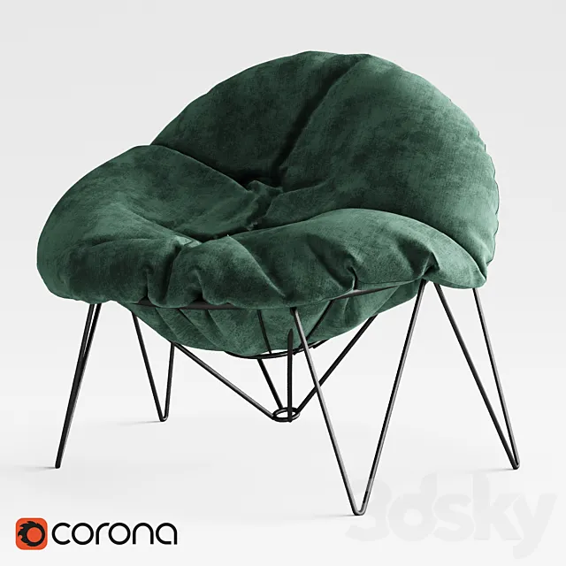 CHAIR 2872 model Loft Designe 3D Model