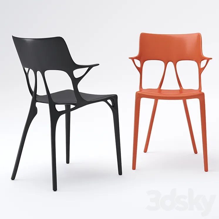 Chair Ai by Kartell 3D Model Free Download