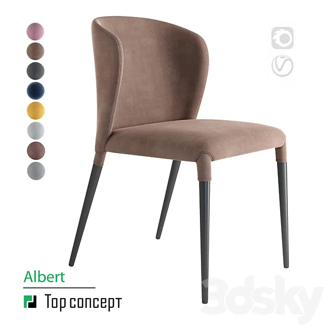 Chair Albert 3D Model Chair Albert 3D Model