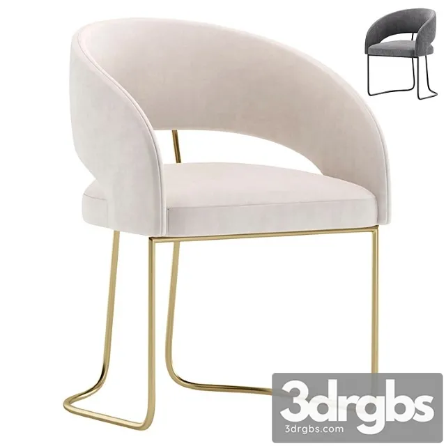 Chair Allen By Cazarina Interiors 2 Colors Version Stul Allen 3D Model Download