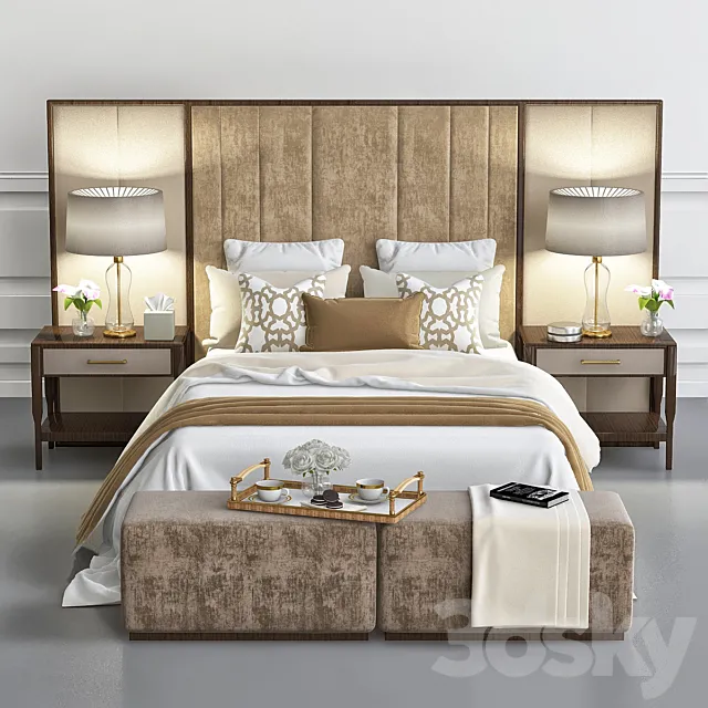 Chair and sofa company luxury bedroom 3DModel Chair and sofa company luxury bedroom 3DModel