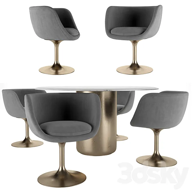 Chair and table VOYAGE 3D Model Chair and table VOYAGE 3D Model