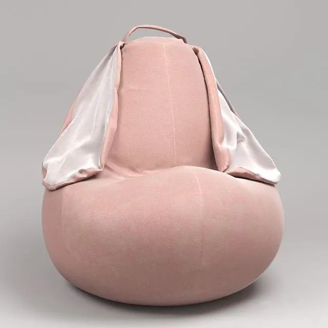 Chair bag with ears 3D Model