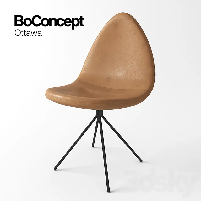 Chair BoConcept Ottawa 3DModel Chair BoConcept Ottawa 3DModel