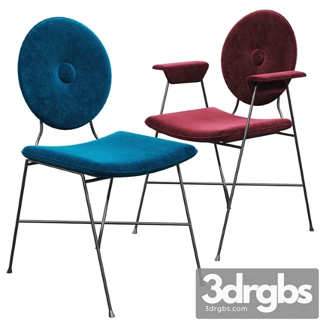 Chair bontempi penelope 2 3D Model Download