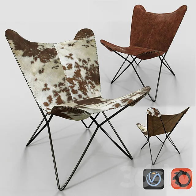 chair butterfly chair butterfly 3D Model