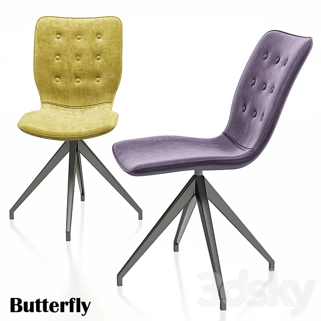 Chair Butterfly Kare Design 3D Model Chair Butterfly Kare Design 3D Model