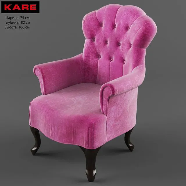 Chair Cafe House of Kare Design 3D Model Chair Cafe House of Kare Design 3D Model