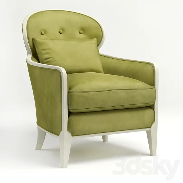 chair caracole uph-chawoo-49a 3D Model chair caracole uph-chawoo-49a 3D Model