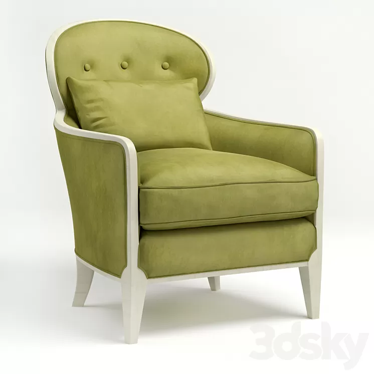 chair caracole uph-chawoo-49a 3D Model chair caracole uph-chawoo-49a 3D Model