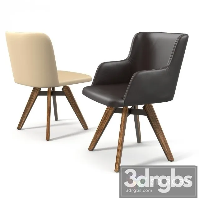 Chair Cattelan Mulan 3D Model Download