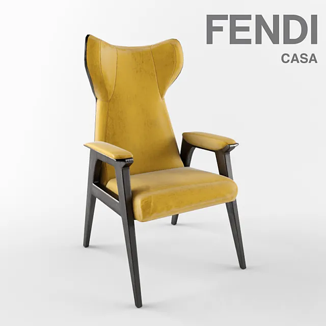 chair Cerva Fendi Casa 3D Model chair Cerva Fendi Casa 3D Model