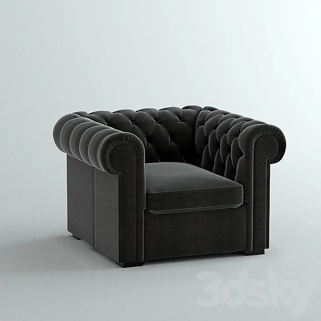 chair – Chesterfield 3D Model