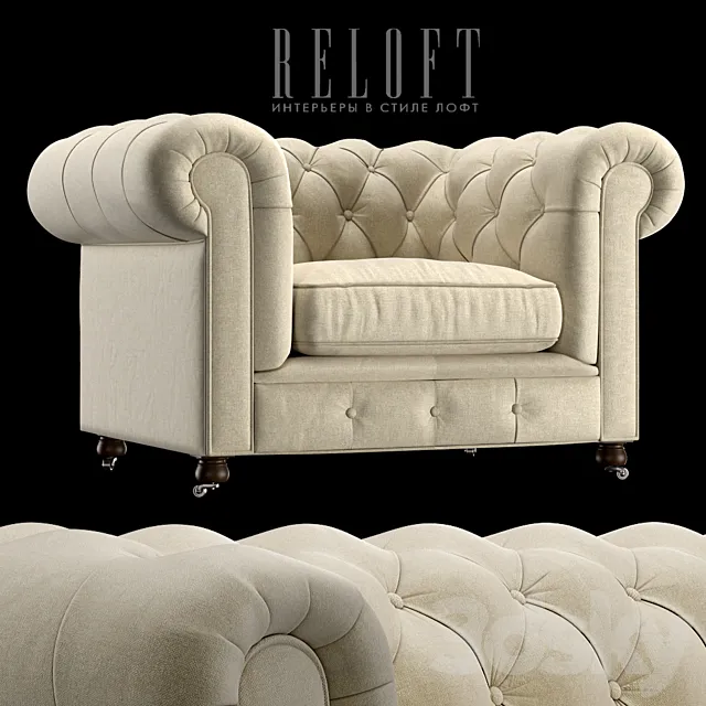 Chair Chesterfield 56870202_BLSA 3D Model