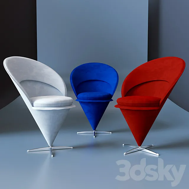 chair ConeChair – designer Verner Panton 3DModel chair ConeChair – designer Verner Panton 3DModel