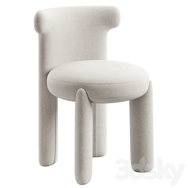 Chair Cossette by Meridiani 3D Model