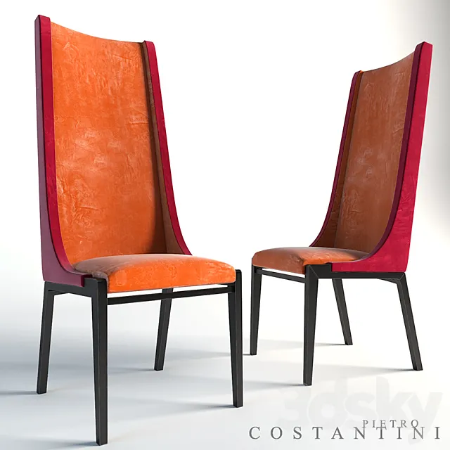 chair Costantini Pietro 3D Model chair Costantini Pietro 3D Model