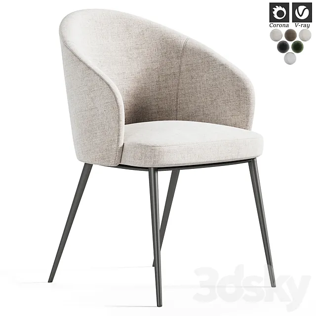 Chair Cres Naturel 3D Model