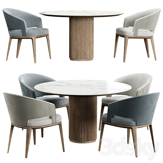 Chair Crop Konyshev PALAIS ROYAL Table 3D Model Chair Crop Konyshev PALAIS ROYAL Table 3D Model