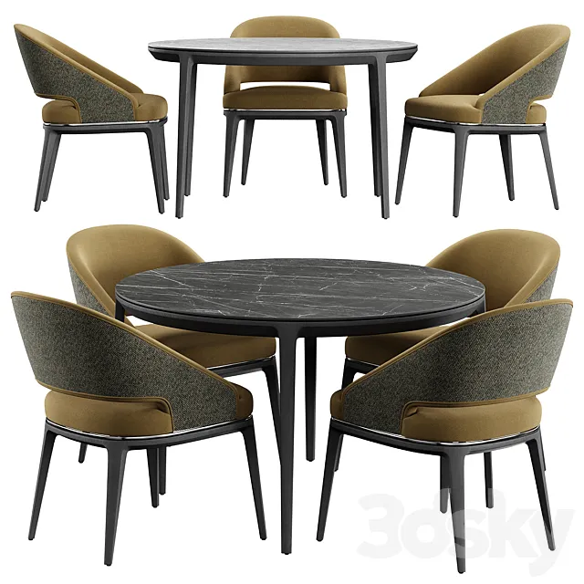 Chair Cut Konyshev PLAYGROUND MODERN ROUND Table 3D Model Chair Cut Konyshev PLAYGROUND MODERN ROUND Table 3D Model