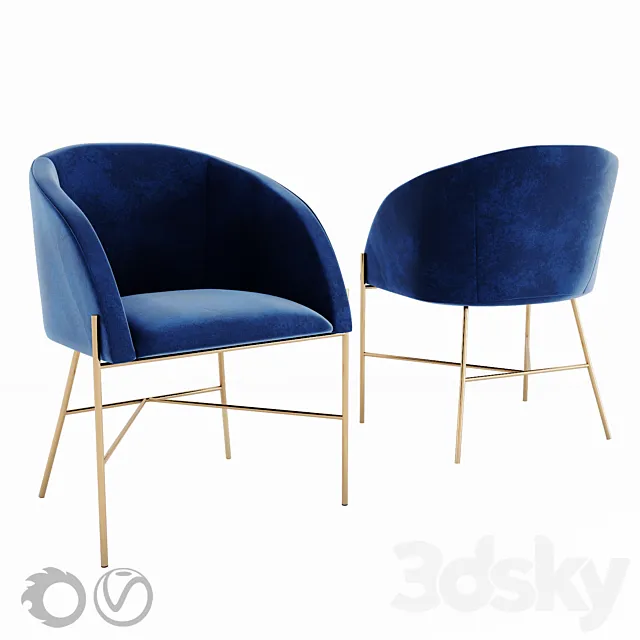 Chair Deephouse Granada 3D Model Chair Deephouse Granada 3D Model