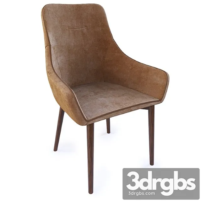 Chair Diana Beige Velvet From ST Stool Group 3D Model Download