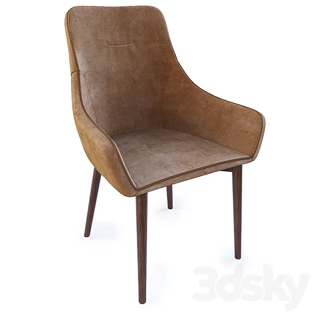 Chair – Diana beige velvet from ST Stool Group 3D Model Chair – Diana beige velvet from ST Stool Group 3D Model