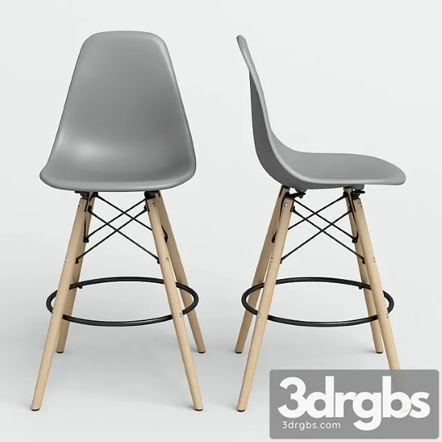 Chair eames style dsw bar. 2 3D Model Download