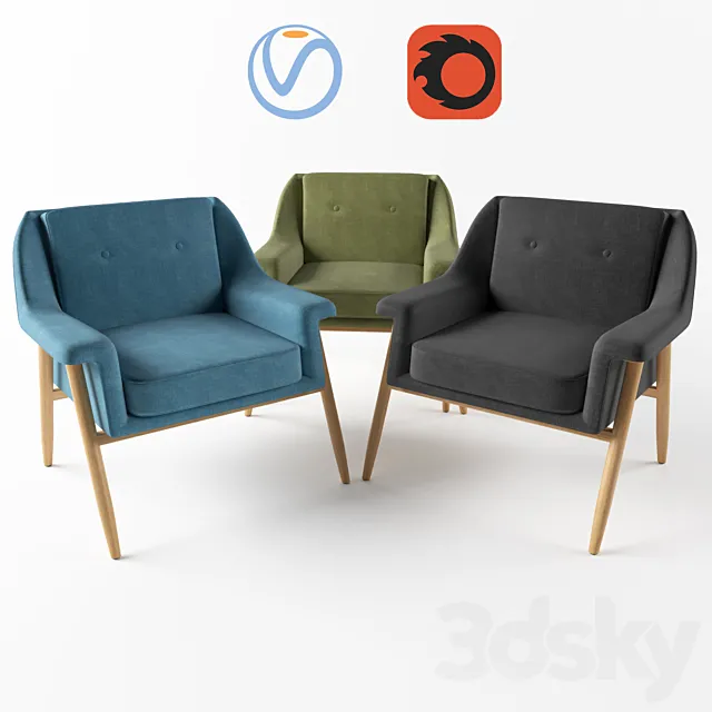Chair edinburg 3DModel Chair edinburg 3DModel