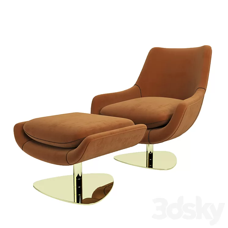 Chair Elba by Domkapa 3D Model Chair Elba by Domkapa 3D Model