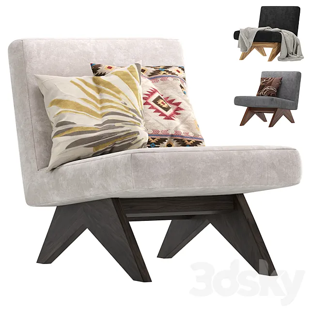 Chair Erudit Low Eichholtz 3D Model